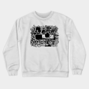 Abstract doodle art Crewneck Sweatshirt